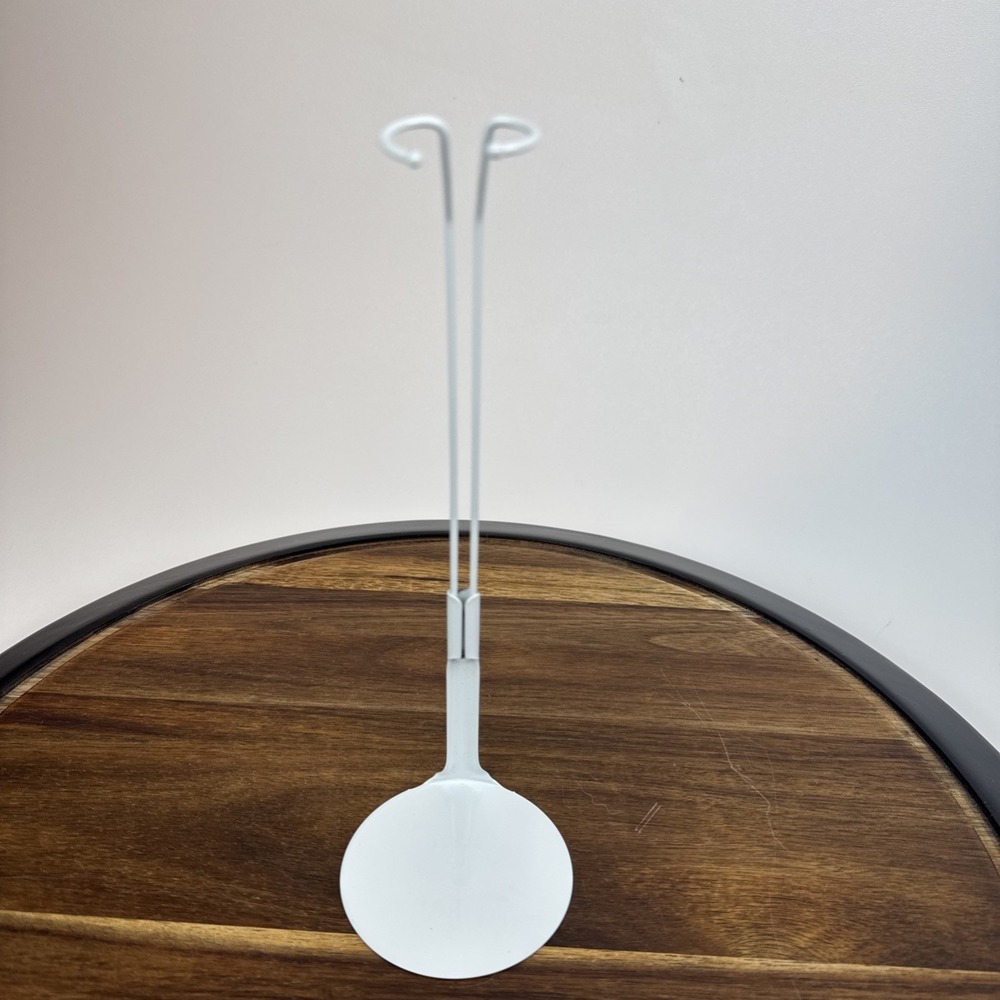 Kaiser Doll Stand White Metal Adjustable 7.5-9 inch 2001 Display Accessory